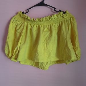 Zara Crop Top| Yellow crop top